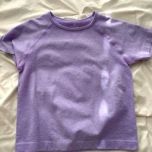 Purple NVGTN short sleeve crop